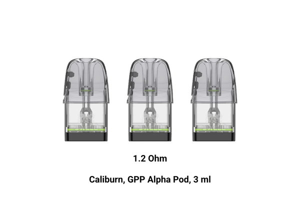 Verdampferkopf/Pod 1.2 Ohm, Caliburn GPP Alpha (3 ml)